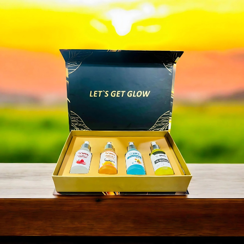 Complete Skin Transformation Kit -4 Serums for Brightening & Hydration